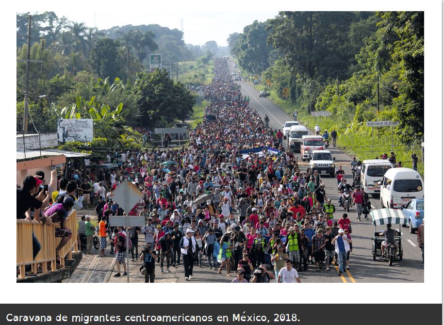 Caravana de migrantes hacia Estados Unidos