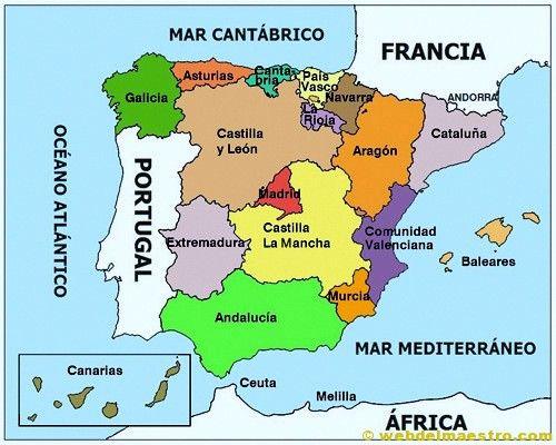 Mapa de espana